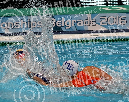 Evropsko prvenstvo u vaterpolu (European waterpolo championships - 32nd for men and 16th for women). Final match, for gold medal - Netherland vs Hungary