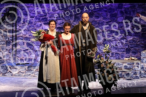 The premiere of the play 