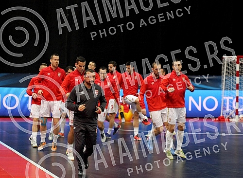 Utakmica treceg kola grupe A (3rd round, Group A) UEFA Futsal EP 2016 izmedju nacionalnih selekcija Portugala i Srbije (Portugal vs Serbia) odigran u Beogradskoj areni.