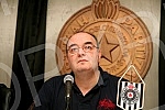Promotion of new head coach in KK Partizan - Dusko Vujosevic held on stadium Partizan.Promocija novog trenera KK Partizan - Duska Vujosevica odrzana na stadionu Partizana. 