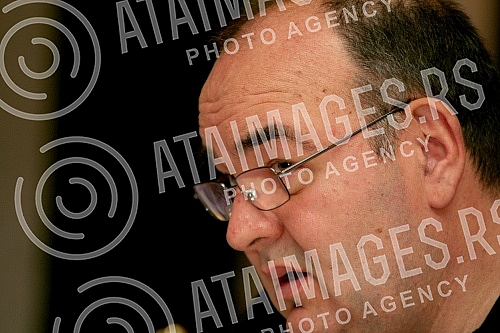 Promotion of new head coach in KK Partizan - Dusko Vujosevic held on stadium Partizan.Promocija novog trenera KK Partizan - Duska Vujosevica odrzana na stadionu Partizana. 