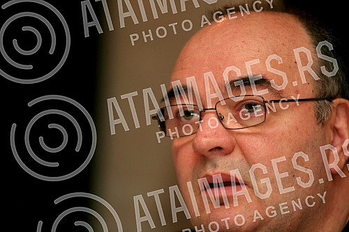 Promotion of new head coach in KK Partizan - Dusko Vujosevic held on stadium Partizan.Promocija novog trenera KK Partizan - Duska Vujosevica odrzana na stadionu Partizana. 
