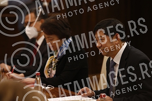 The President of the Republic of Serbia, Aleksandar Vucic, received the representatives of the company HBIS Smederevo, led by the General Manager Song Sihai, and the Ambassador of the People's Republic of China, Chen Bo, also attended the meeting.P