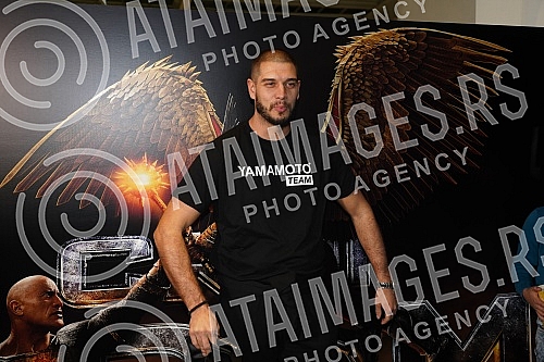 Reality show participants David and Dejan Dragojevic came to the preview of the new DC Comics movie Black Adam at the CineStar cinema in Ada Mall.