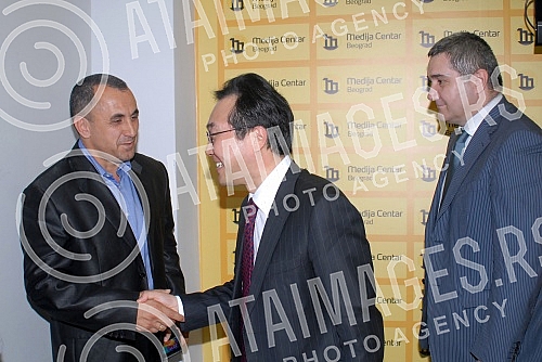 Konferencija za medije tekvondo asocijacije Srbije povodom odrzavanja Evropskog prvenstva u formama u Beogradu od 26. do 28.juna.