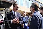 The President of the Republic of Serbia, Aleksandar Vucic, attended the handover of 26 specialized vehicles for the transport of vaccines and medical personnel procured with IPA 2020 funds through the EU Local Development Project (EU PRO PLUS), imple