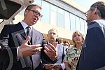 The President of the Republic of Serbia, Aleksandar Vucic, attended the handover of 26 specialized vehicles for the transport of vaccines and medical personnel procured with IPA 2020 funds through the EU Local Development Project (EU PRO PLUS), imple