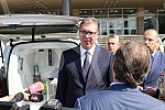 The President of the Republic of Serbia, Aleksandar Vucic, attended the handover of 26 specialized vehicles for the transport of vaccines and medical personnel procured with IPA 2020 funds through the EU Local Development Project (EU PRO PLUS), imple