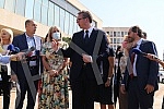 The President of the Republic of Serbia, Aleksandar Vucic, attended the handover of 26 specialized vehicles for the transport of vaccines and medical personnel procured with IPA 2020 funds through the EU Local Development Project (EU PRO PLUS), imple