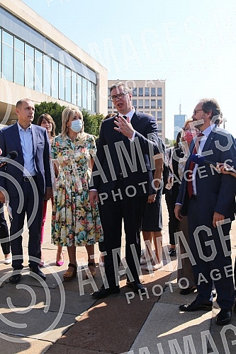 The President of the Republic of Serbia, Aleksandar Vucic, attended the handover of 26 specialized vehicles for the transport of vaccines and medical personnel procured with IPA 2020 funds through the EU Local Development Project (EU PRO PLUS), imple
