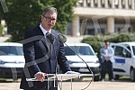 The President of the Republic of Serbia, Aleksandar Vucic, attended the handover of 26 specialized vehicles for the transport of vaccines and medical personnel procured with IPA 2020 funds through the EU Local Development Project (EU PRO PLUS), imple