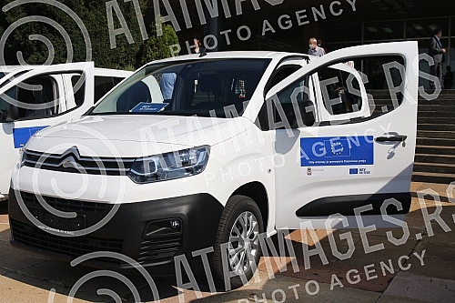 The President of the Republic of Serbia, Aleksandar Vucic, attended the handover of 26 specialized vehicles for the transport of vaccines and medical personnel procured with IPA 2020 funds through the EU Local Development Project (EU PRO PLUS), imple