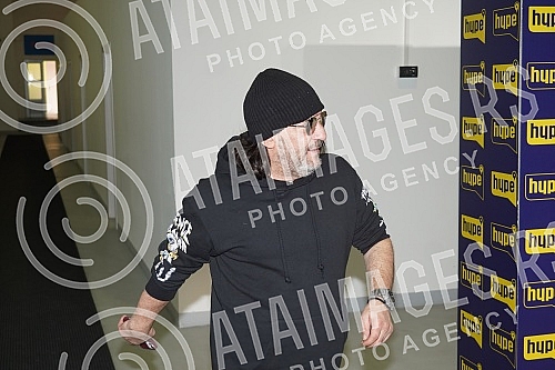 Press conference at the Hype Production Film Studio at the Belgrade Fair, where Aleksandar Vuksanovic - Aca Lukas and Sasa Mirkovic spoke about the conflict with RTS.Konferencija za medije u filmskom studiju Hype produkcije na Beogradskom sajmu na 