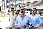 Serbian coalition NADA consisting of New DSS, POKS of Vojislav Mihailovic and 25 citizens' associations, organized a media conference in front of the City Administration, where it sent a request to the city authorities in Belgrade to extend the prote
