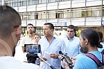 Serbian coalition NADA consisting of New DSS, POKS of Vojislav Mihailovic and 25 citizens' associations, organized a media conference in front of the City Administration, where it sent a request to the city authorities in Belgrade to extend the prote