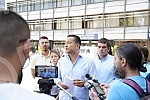 Serbian coalition NADA consisting of New DSS, POKS of Vojislav Mihailovic and 25 citizens' associations, organized a media conference in front of the City Administration, where it sent a request to the city authorities in Belgrade to extend the prote