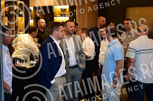 The official promotion of the new set of Nike FK Partizan jerseys for the 2022/23 season was held in the VIP Lounge above the center line of the Partizan stadium.Svecana promocija nove garniture Nike dresova FK Partizan za sezonu 2022/23 odrzana je
