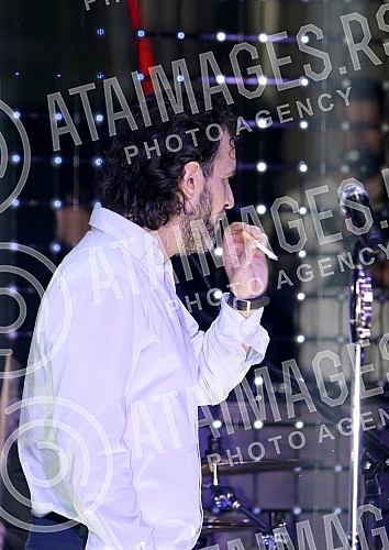 Performance of Aca Lukas (Aleksandar Vuksanovic) held in night club Gotik.Nastup Ace Lukasa (Aleksandar Vuksanovic) odrzan u nocnom klubu Gotik. 