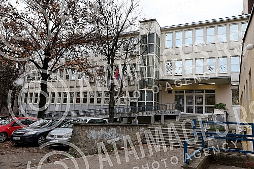 Covid ambulance in the Karaburma branch of the 