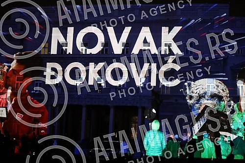 As of today, March 8, Novak Djokovic is officially the best tennis player in the world of all time, and in honor of that, a projection of footage with his best moves in his career so far will be shown on the facade of the Belgrade City Assembly build