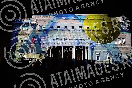 As of today, March 8, Novak Djokovic is officially the best tennis player in the world of all time, and in honor of that, a projection of footage with his best moves in his career so far will be shown on the facade of the Belgrade City Assembly build