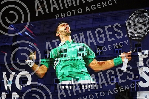 As of today, March 8, Novak Djokovic is officially the best tennis player in the world of all time, and in honor of that, a projection of footage with his best moves in his career so far will be shown on the facade of the Belgrade City Assembly build