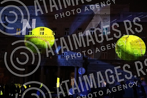 As of today, March 8, Novak Djokovic is officially the best tennis player in the world of all time, and in honor of that, a projection of footage with his best moves in his career so far will be shown on the facade of the Belgrade City Assembly build