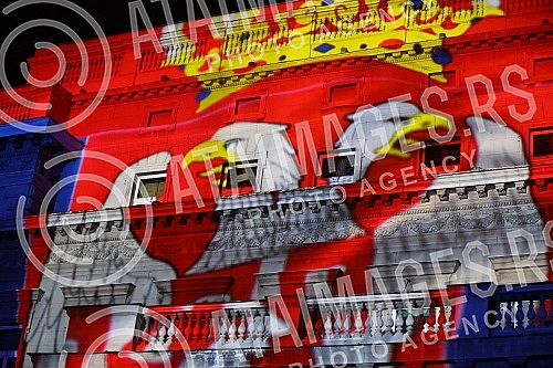 As of today, March 8, Novak Djokovic is officially the best tennis player in the world of all time, and in honor of that, a projection of footage with his best moves in his career so far will be shown on the facade of the Belgrade City Assembly build