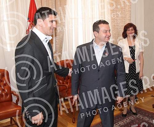 Premijer Srbije Ivica Dacic primio je Marco Huck (Muamer Hukic) WBO prvaka sveta u kruzer kategoriji.