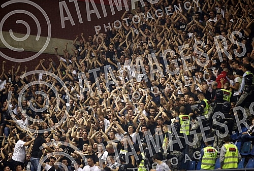 Treca utakmica finala plejofa Kosarkaske Super Lige Srbije izmedju KK Crvena Zvezda i KK Partizan odigrana u hali Pionir. 