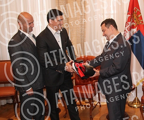 Premijer Srbije Ivica Dacic primio je Marco Huck (Muamer Hukic) WBO prvaka sveta u kruzer kategoriji.