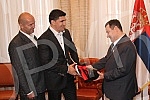 Premijer Srbije Ivica Dacic primio je Marco Huck (Muamer Hukic) WBO prvaka sveta u kruzer kategoriji.