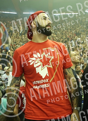 Treca utakmica finala plejofa Kosarkaske Super Lige Srbije izmedju KK Crvena Zvezda i KK Partizan odigrana u hali Pionir. 