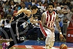 Treca utakmica finala plejofa Kosarkaske Super Lige Srbije izmedju KK Crvena Zvezda i KK Partizan odigrana u hali Pionir. 