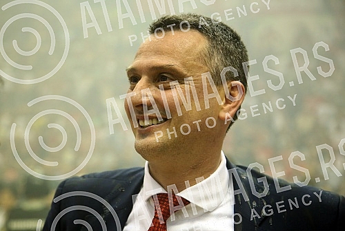 Treca utakmica finala plejofa Kosarkaske Super Lige Srbije izmedju KK Crvena Zvezda i KK Partizan odigrana u hali Pionir. 