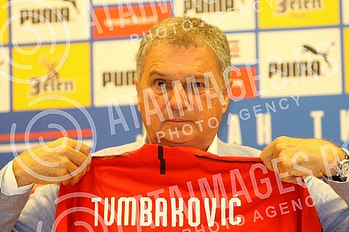 Promotion of the new head coach of the national team of Serbia Ljubisa Tumbakovic was held in the hotel 