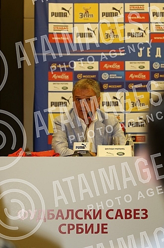 Promotion of the new head coach of the national team of Serbia Ljubisa Tumbakovic was held in the hotel 