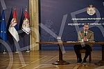 Address by the President of the Republic of Serbia, Aleksandar Vucic, to the public in the building of the General Secretariat of the President of the Republic.Obracanje predsednika Republike Srbije Aleksandra Vucica  javnosti u zgradi Generalnog s