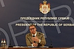 Address by the President of the Republic of Serbia, Aleksandar Vucic, to the public in the building of the General Secretariat of the President of the Republic.Obracanje predsednika Republike Srbije Aleksandra Vucica  javnosti u zgradi Generalnog s