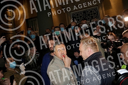 The organization Civil resistance organized a protest in front of the building of the Presidency of Serbia in Belgrade against the 