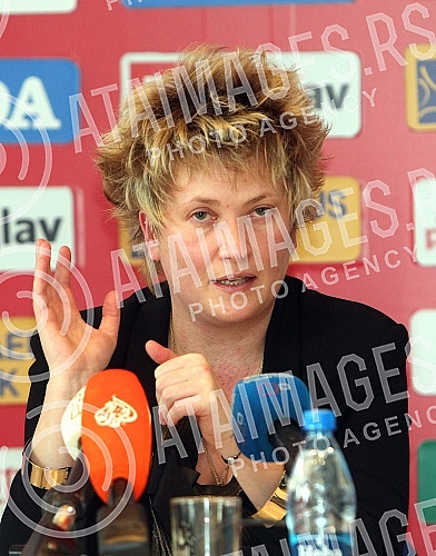 Promotion of Marina Maljkovic as new head coach for women basketball national team.Promocija Marine Maljkovic za novog selektora zenske kosarkaske reprezentacije.