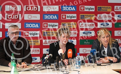 Promotion of Marina Maljkovic as new head coach for women basketball national team.Promocija Marine Maljkovic za novog selektora zenske kosarkaske reprezentacije.