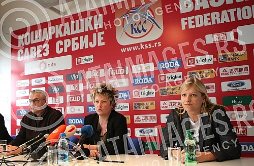 Promotion of Marina Maljkovic as new head coach for women basketball national team.Promocija Marine Maljkovic za novog selektora zenske kosarkaske reprezentacije.