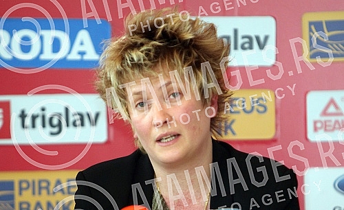 Promotion of Marina Maljkovic as new head coach for women basketball national team.Promocija Marine Maljkovic za novog selektora zenske kosarkaske reprezentacije.