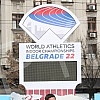 A clock called WORLD ON THE TRACK was unveiled in front of the Hotel Moskva in the center of Belgrade, which will count down a year until the start of the World Athletics Championships in the Belgrade22 hall.Ispred Hotela Moskva u centru Beograda o