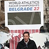 A clock called WORLD ON THE TRACK was unveiled in front of the Hotel Moskva in the center of Belgrade, which will count down a year until the start of the World Athletics Championships in the Belgrade22 hall.Ispred Hotela Moskva u centru Beograda o