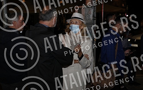 Opening of Milena and Gaga Square (corner of Milesevska and Cara Nikolaja streets).Otvaranje Skvera Milene i Gage (ugao ulica Milesevske i Cara Nikolaja).