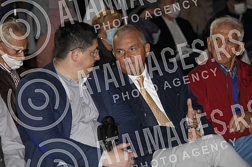 Opening of Milena and Gaga Square (corner of Milesevska and Cara Nikolaja streets).Otvaranje Skvera Milene i Gage (ugao ulica Milesevske i Cara Nikolaja).