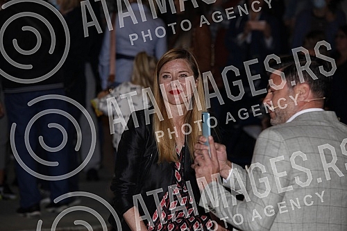 Opening of Milena and Gaga Square (corner of Milesevska and Cara Nikolaja streets).Otvaranje Skvera Milene i Gage (ugao ulica Milesevske i Cara Nikolaja).