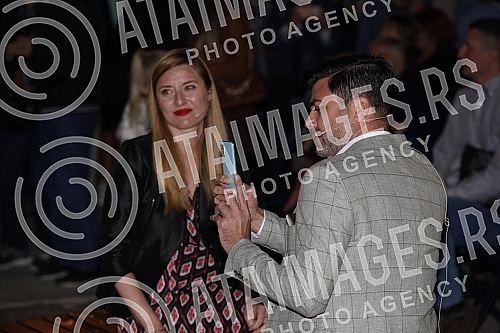 Opening of Milena and Gaga Square (corner of Milesevska and Cara Nikolaja streets).Otvaranje Skvera Milene i Gage (ugao ulica Milesevske i Cara Nikolaja).